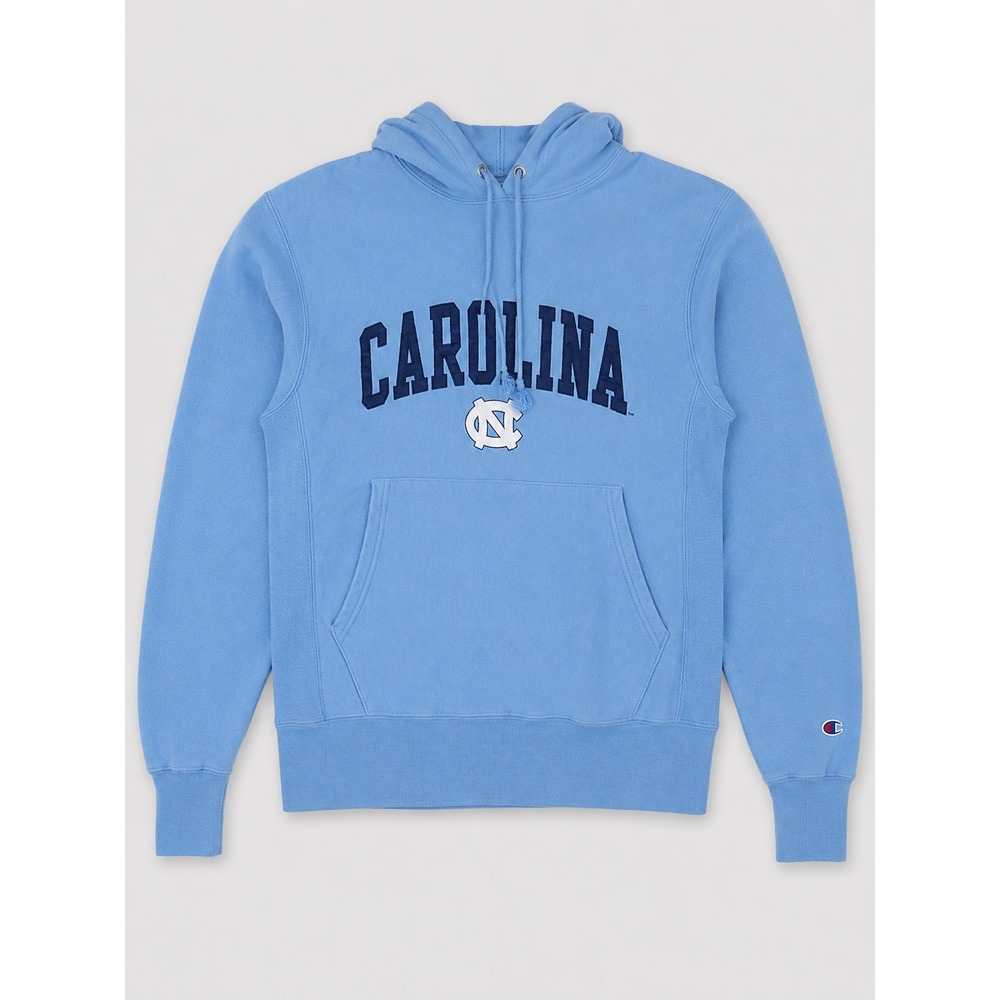Champion Reverse Weave UNC Carolina Tar Heels Hoodie Blue Mens Small Pullover NC